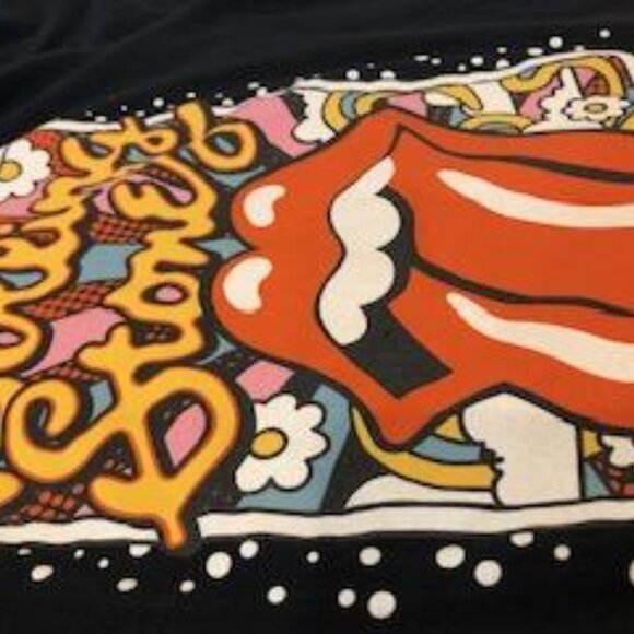 The Rolling Stones Unisex Black Graphic T-Shirt Size L Pre-Owned. - Picture 6 of 14